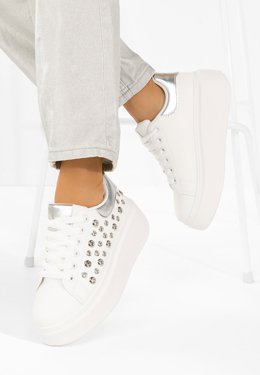 Sneakers con plateau Anaya V4 bianchi