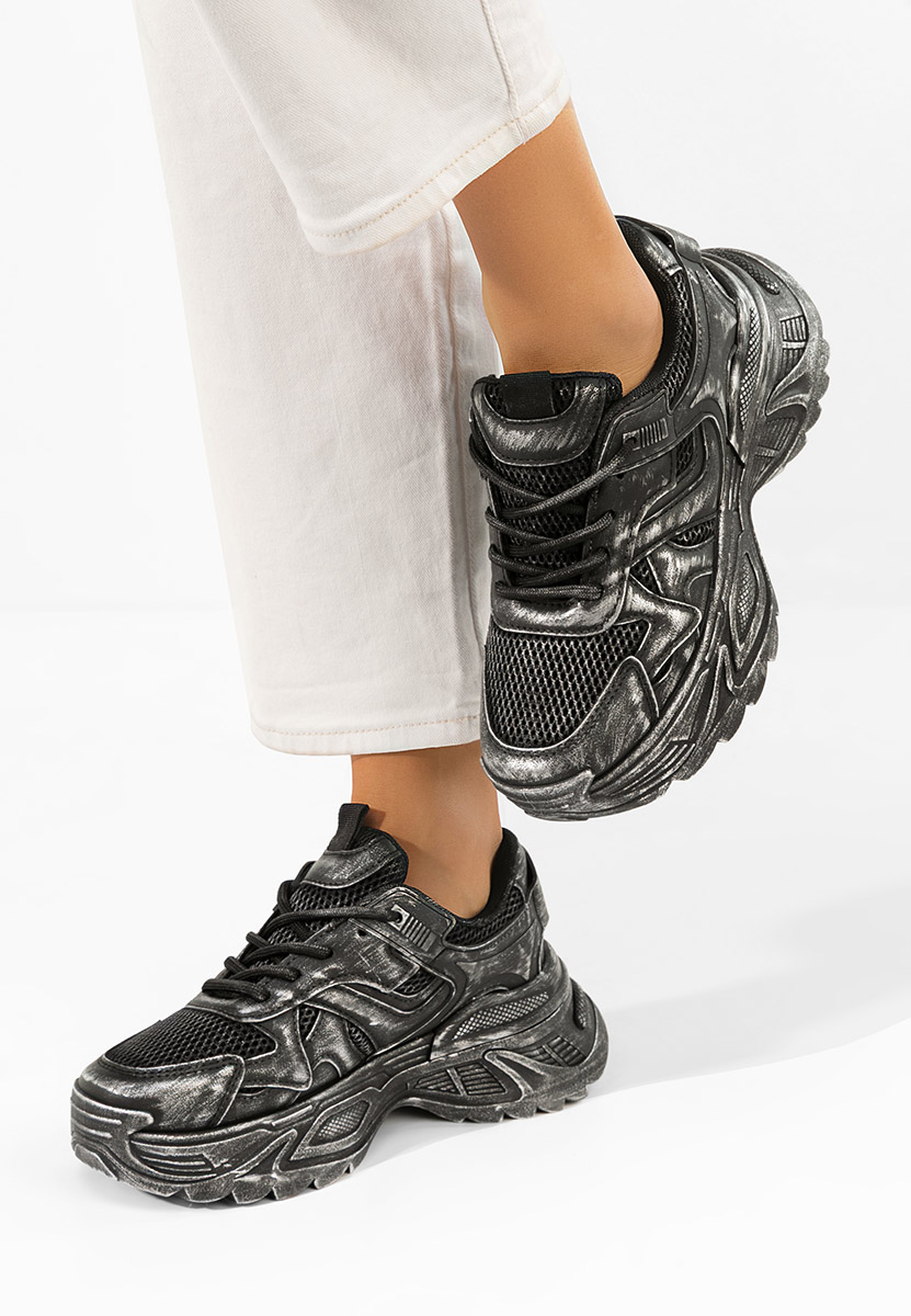 Sneakers con plateau Yalda nero