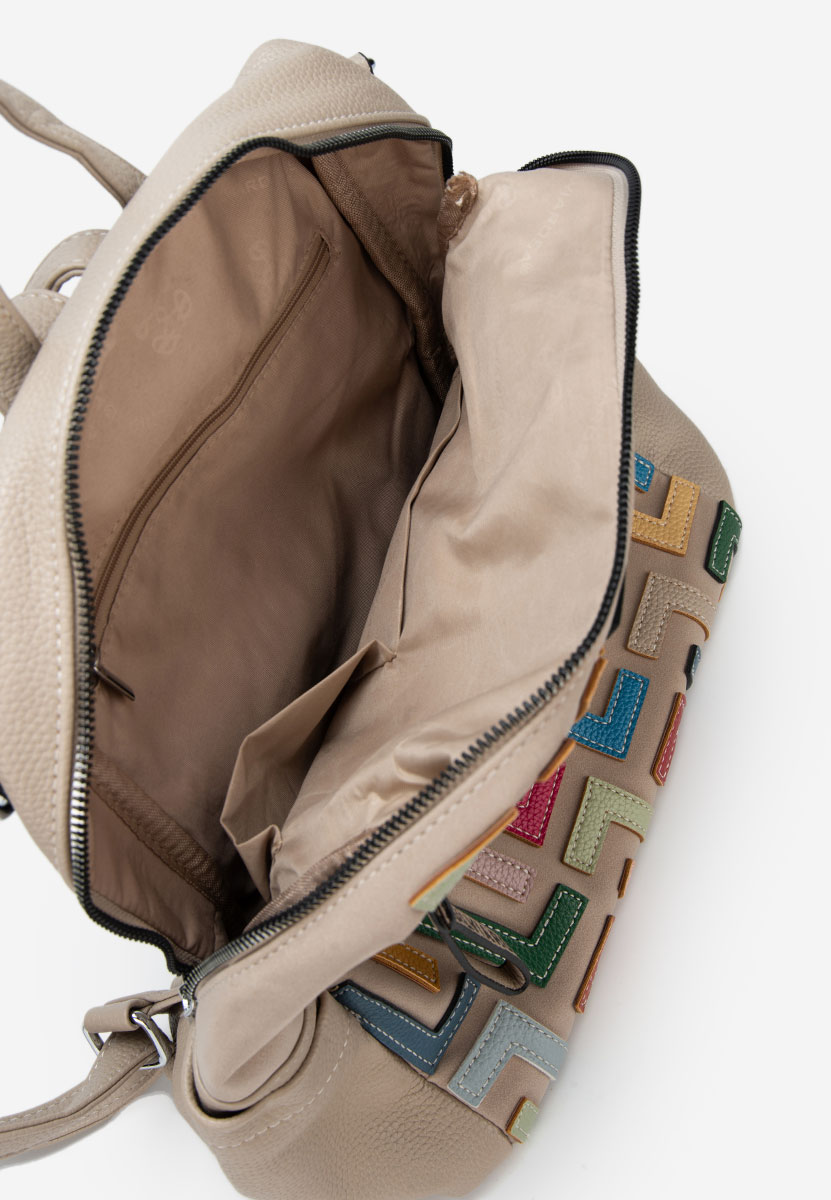 Zaino da donna Silvia Rosa 6129 V2 beige