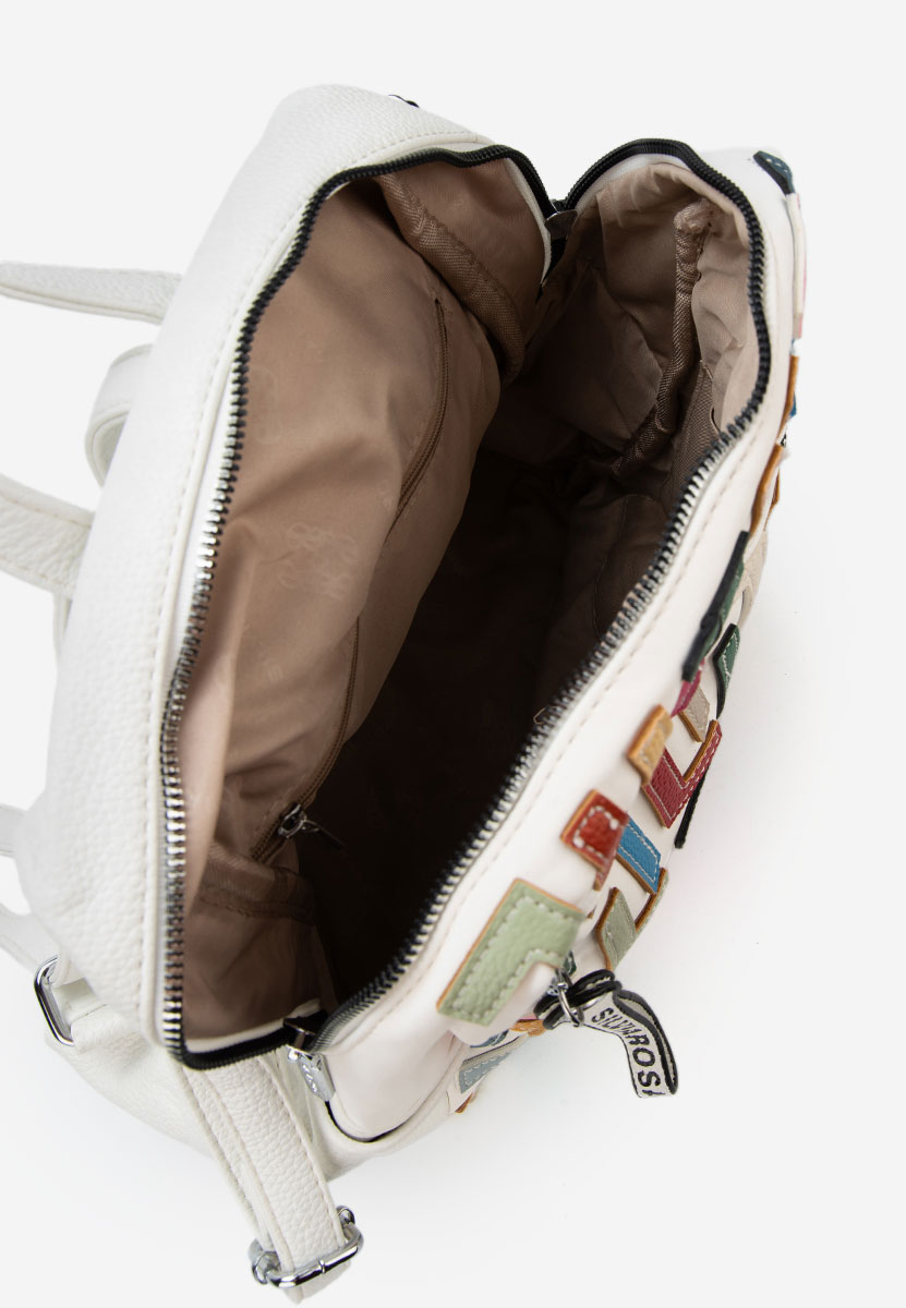 Zaino da donna Silvia Rosa 6129 bianco