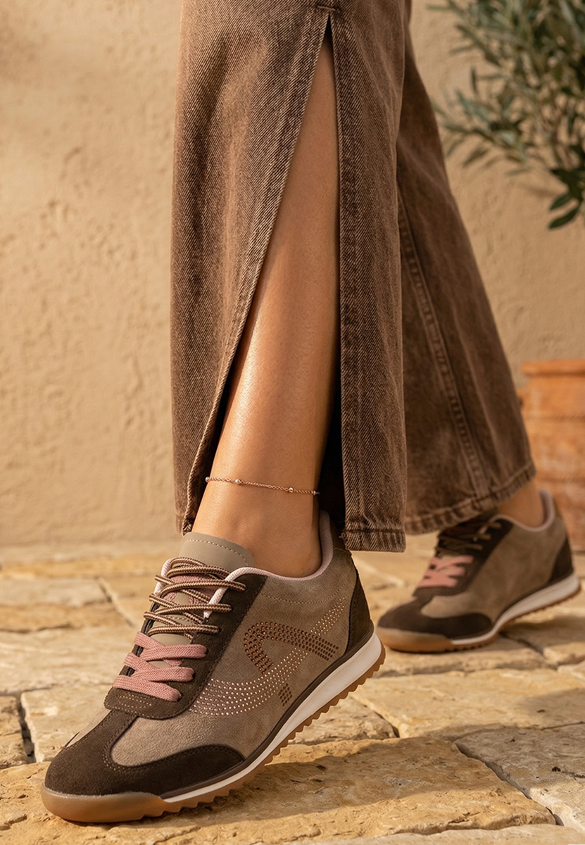 Sneakers donna Sirimia marrone