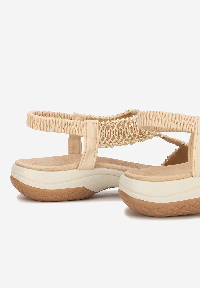 Sandali bassi Natazia beige