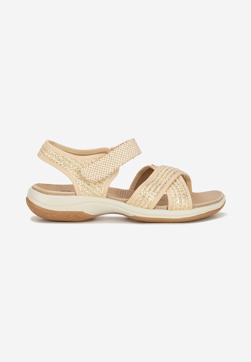 Sandali bassi Jianina beige