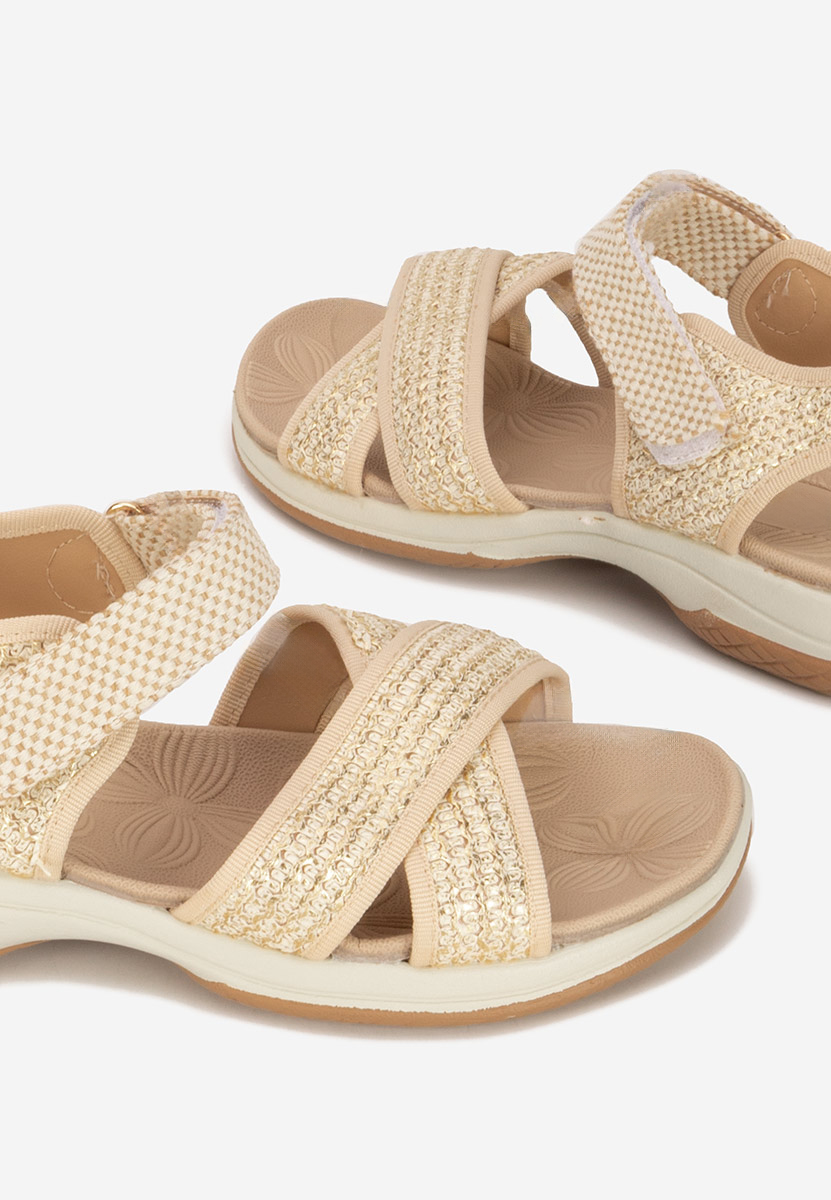 Sandali bassi Jianina beige