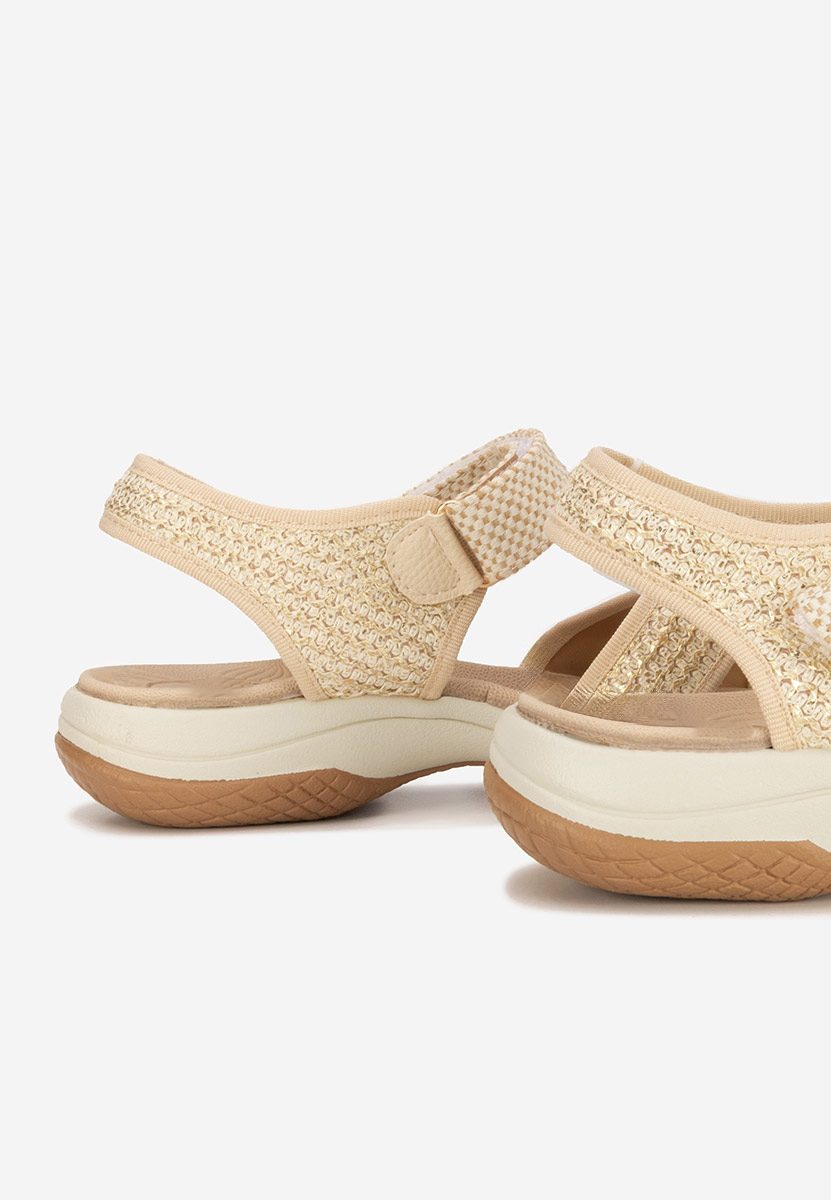 Sandali bassi Jianina beige
