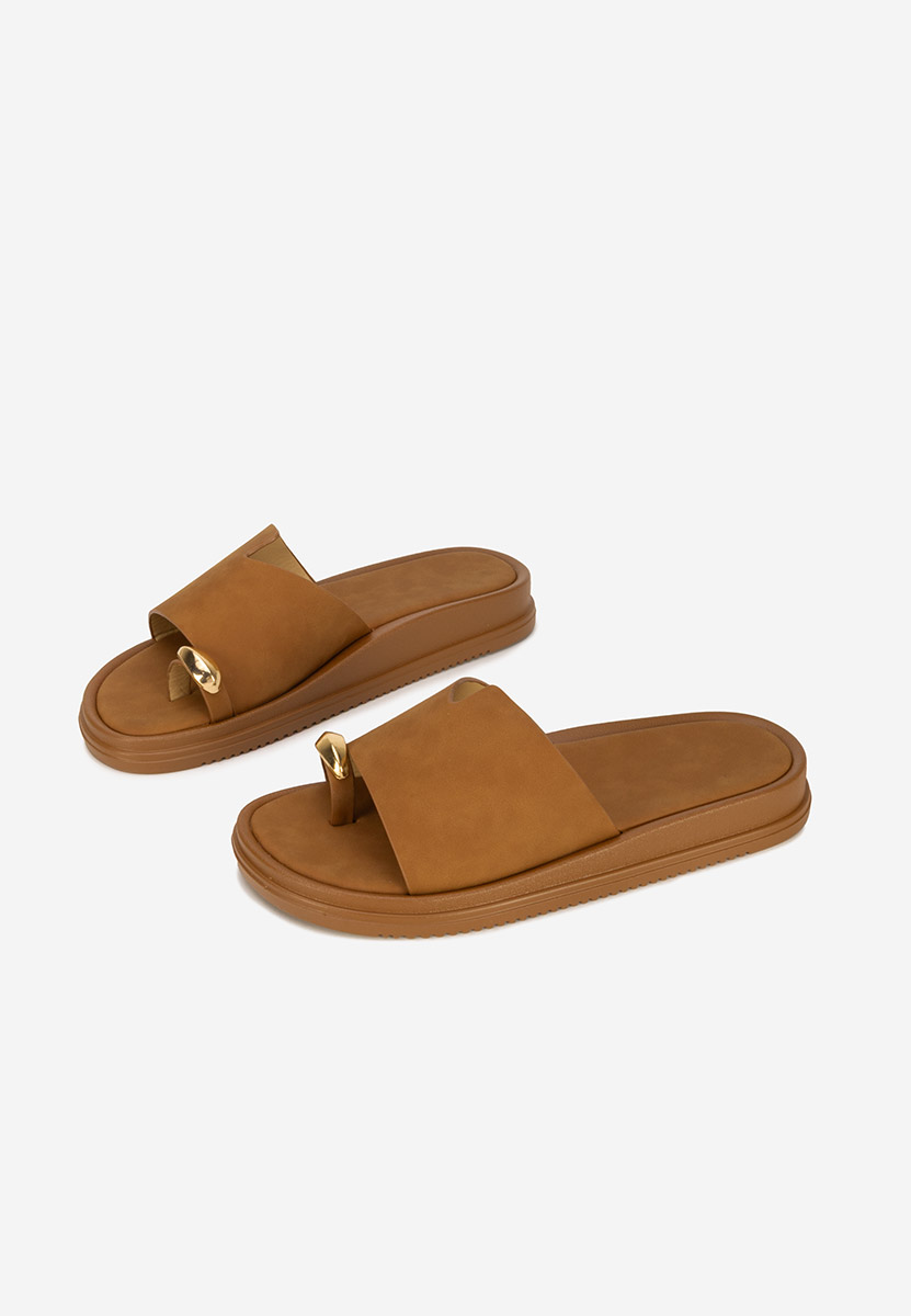 Ciabatte donna Zorana camel