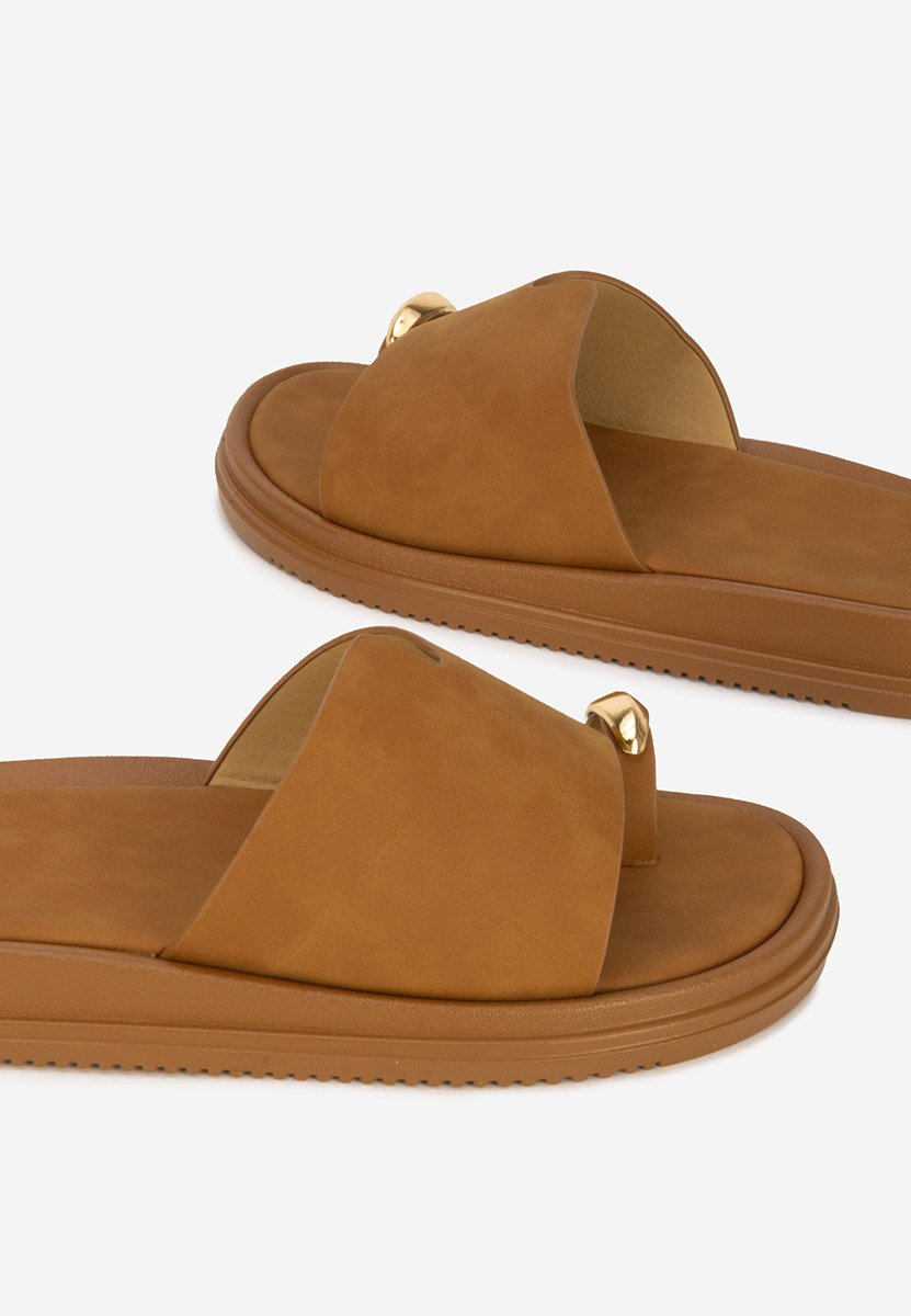 Ciabatte donna Zorana camel