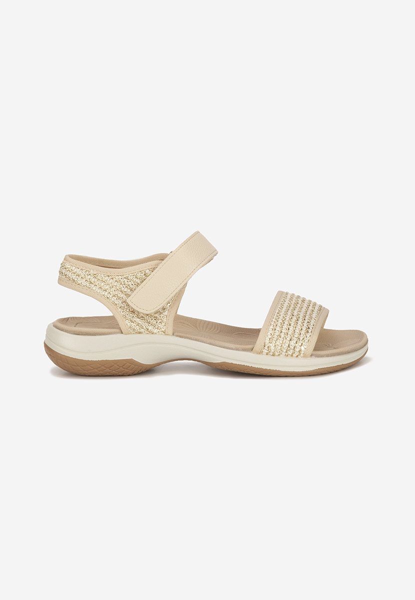 Sandali bassi Jianya beige