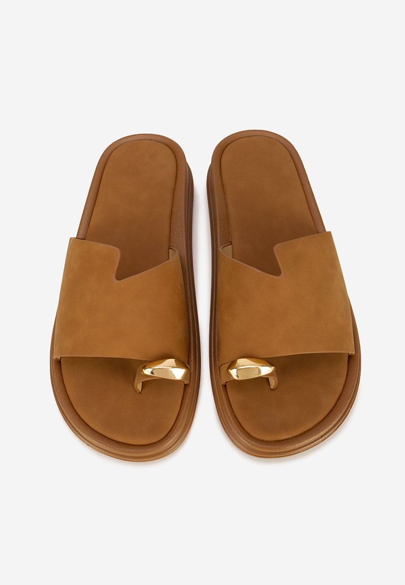 Ciabatte donna Zorana camel