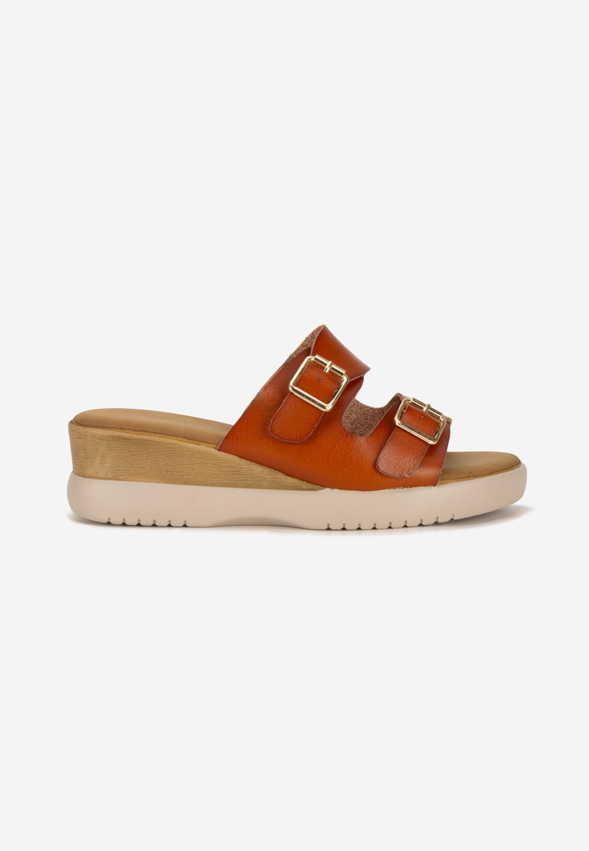 Ciabatte platform Hortensia camel