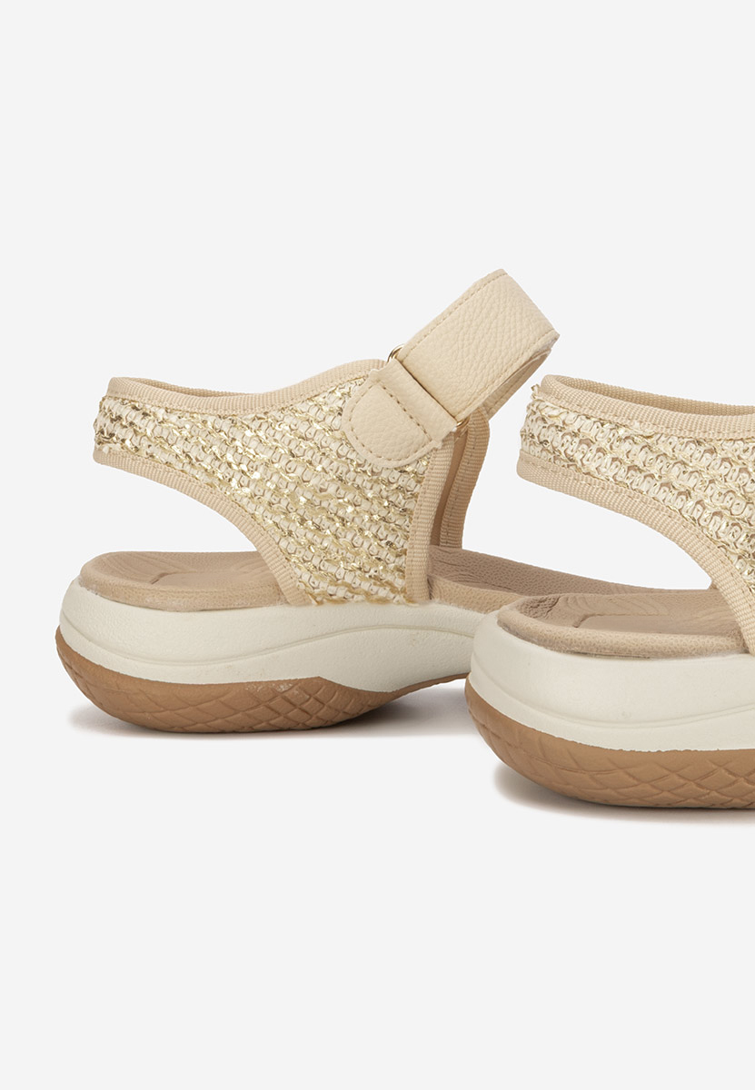 Sandali bassi Jianya beige