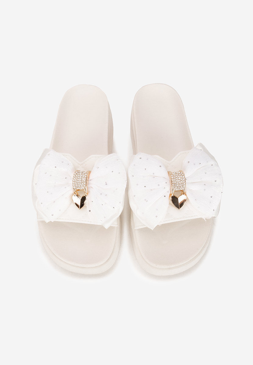 Ciabatte platform Karmelita bianchi