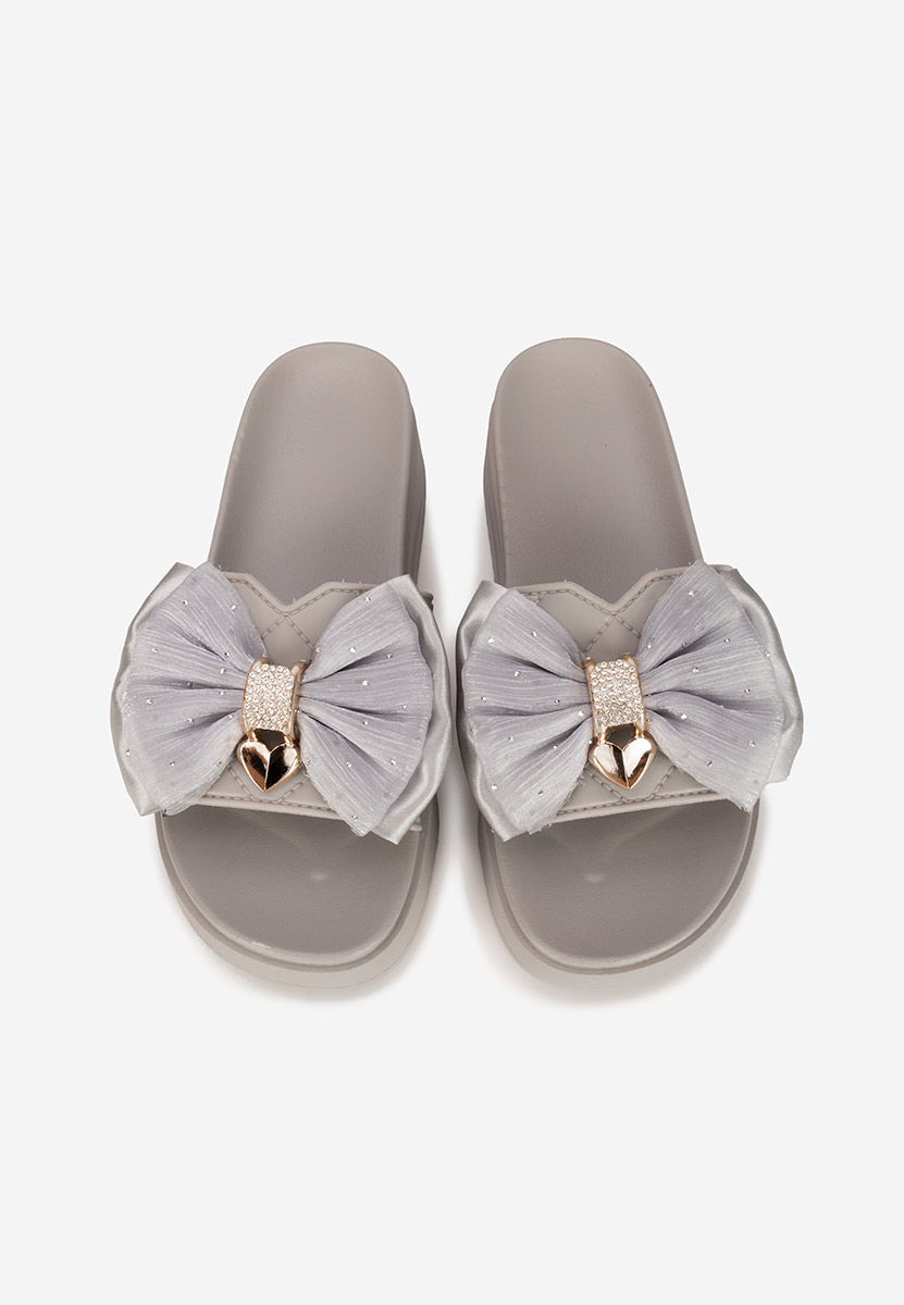 Ciabatte platform Karmelita grigio