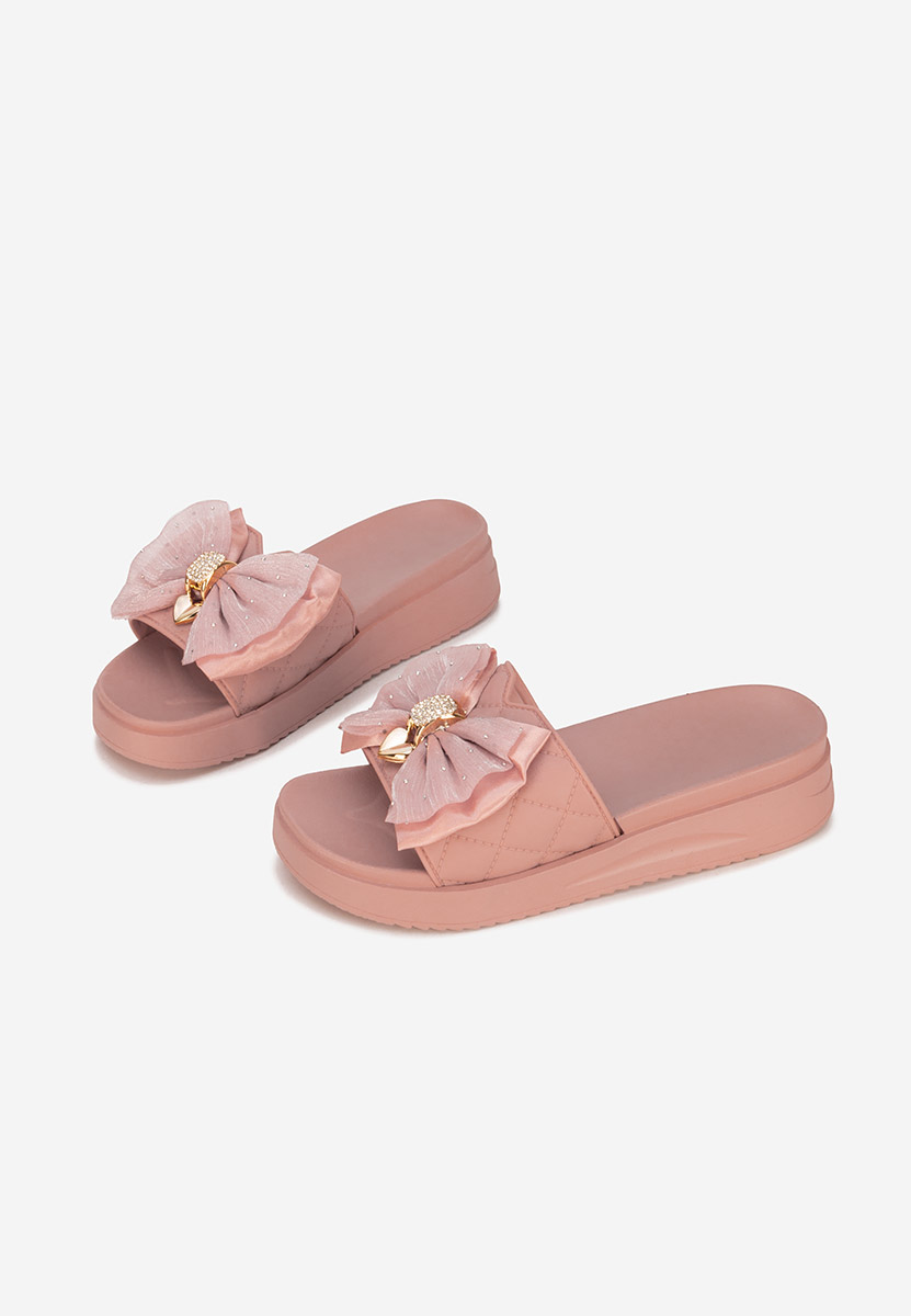 Ciabatte platform Karmelita rosa