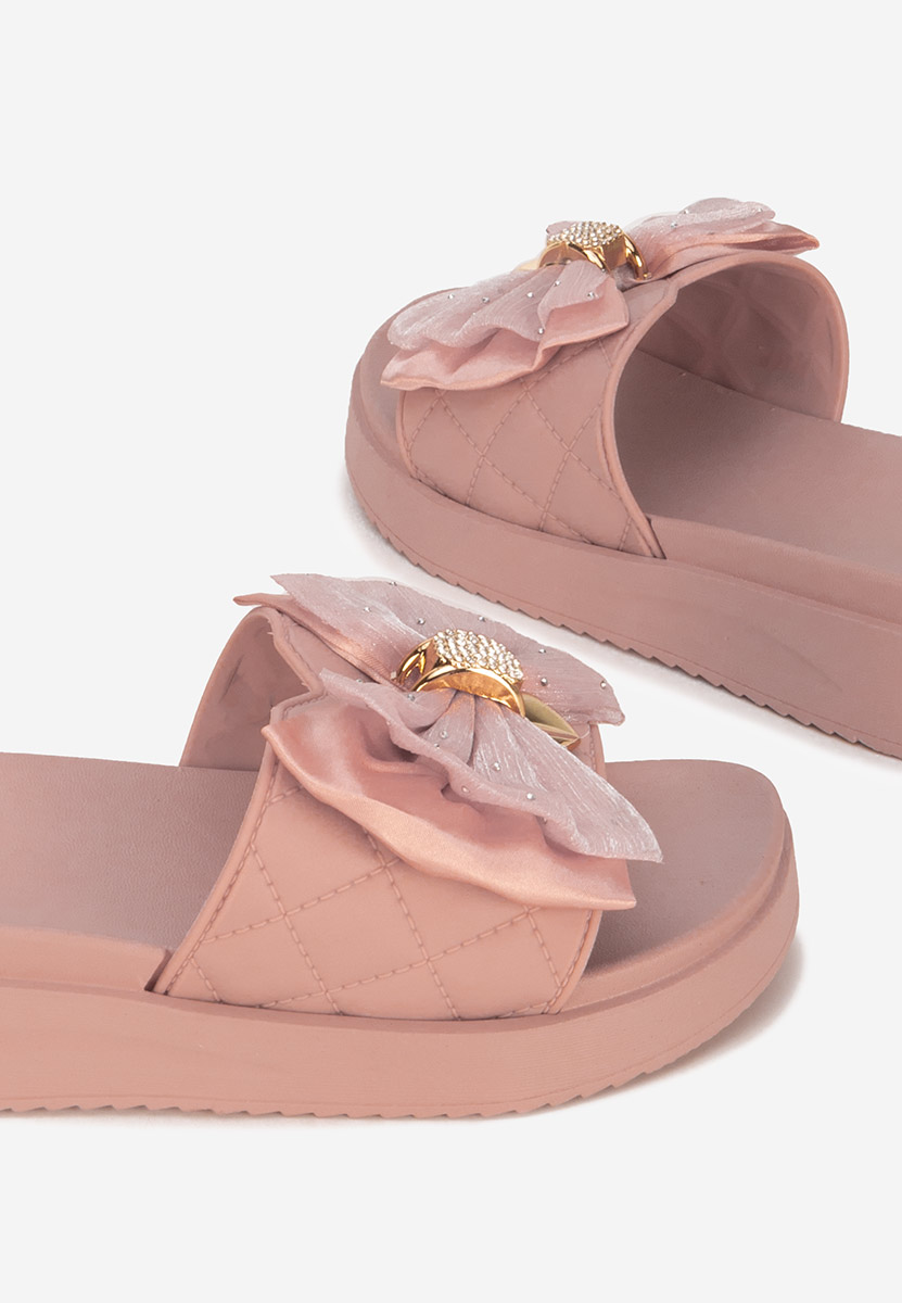 Ciabatte platform Karmelita rosa