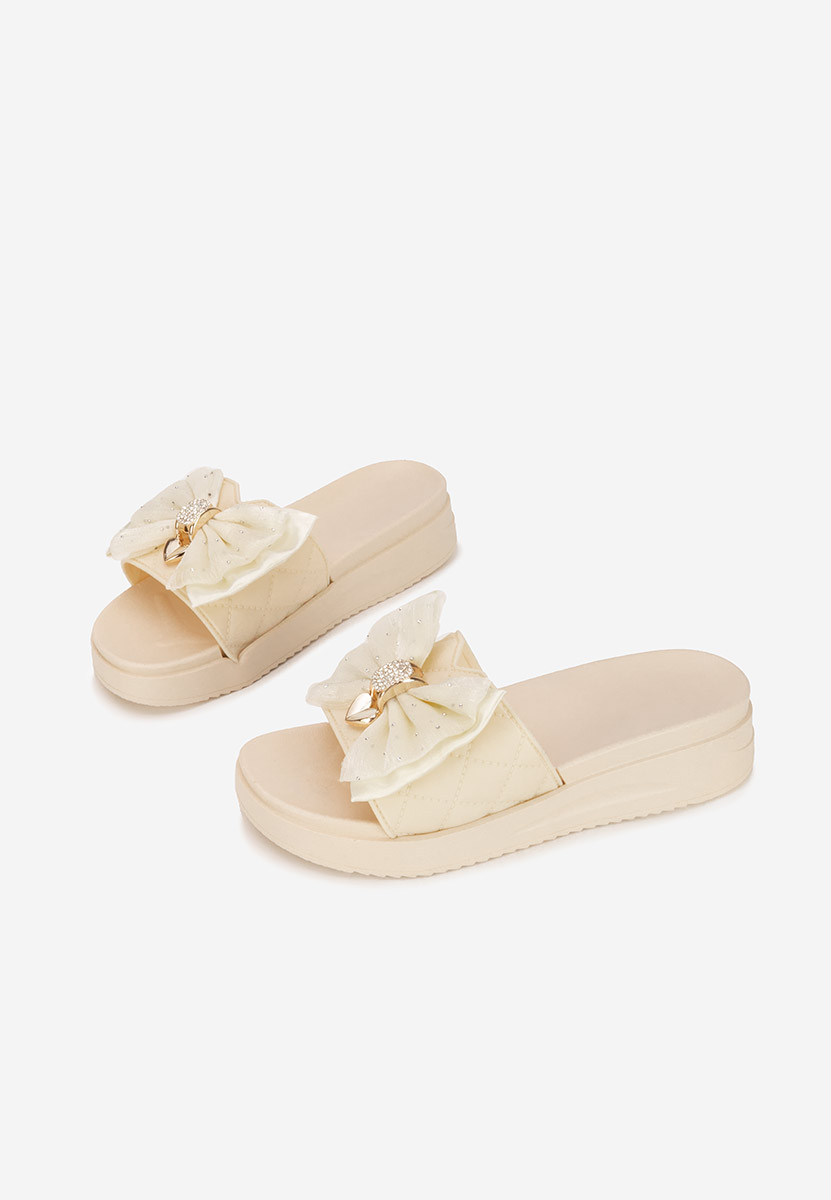 Ciabatte platform Karmelita beige