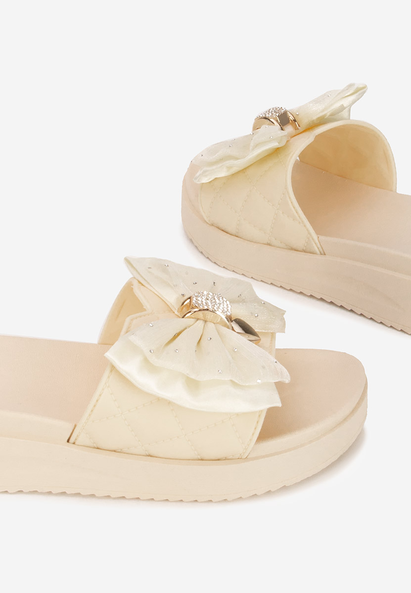 Ciabatte platform Karmelita beige