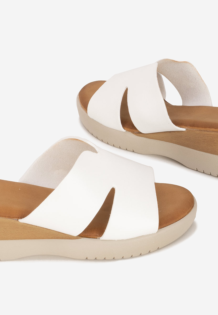 Ciabatte platform Miriay bianchi