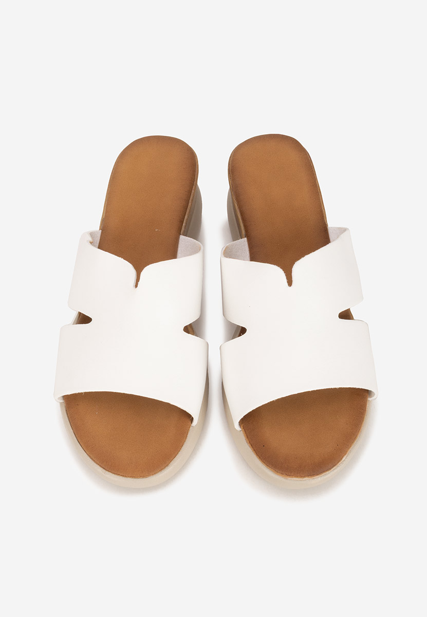 Ciabatte platform Miriay bianchi