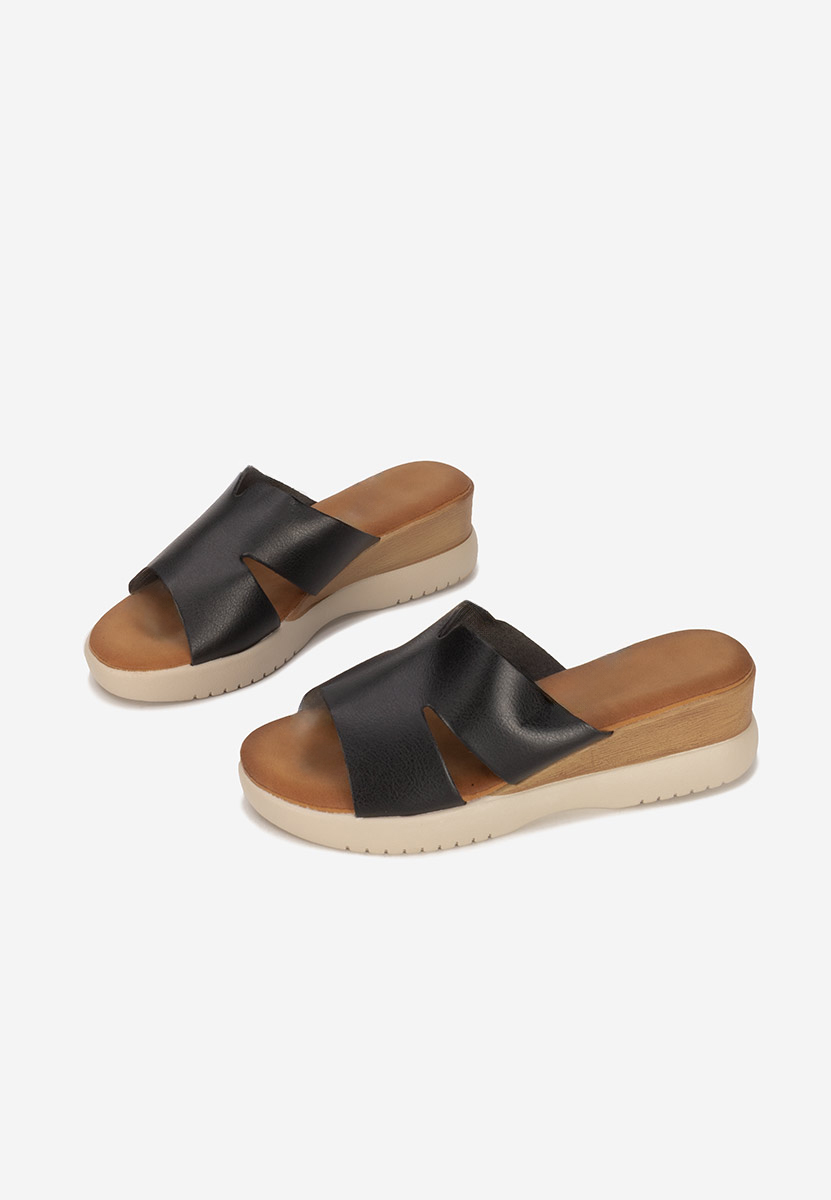 Ciabatte platform Miriay nero