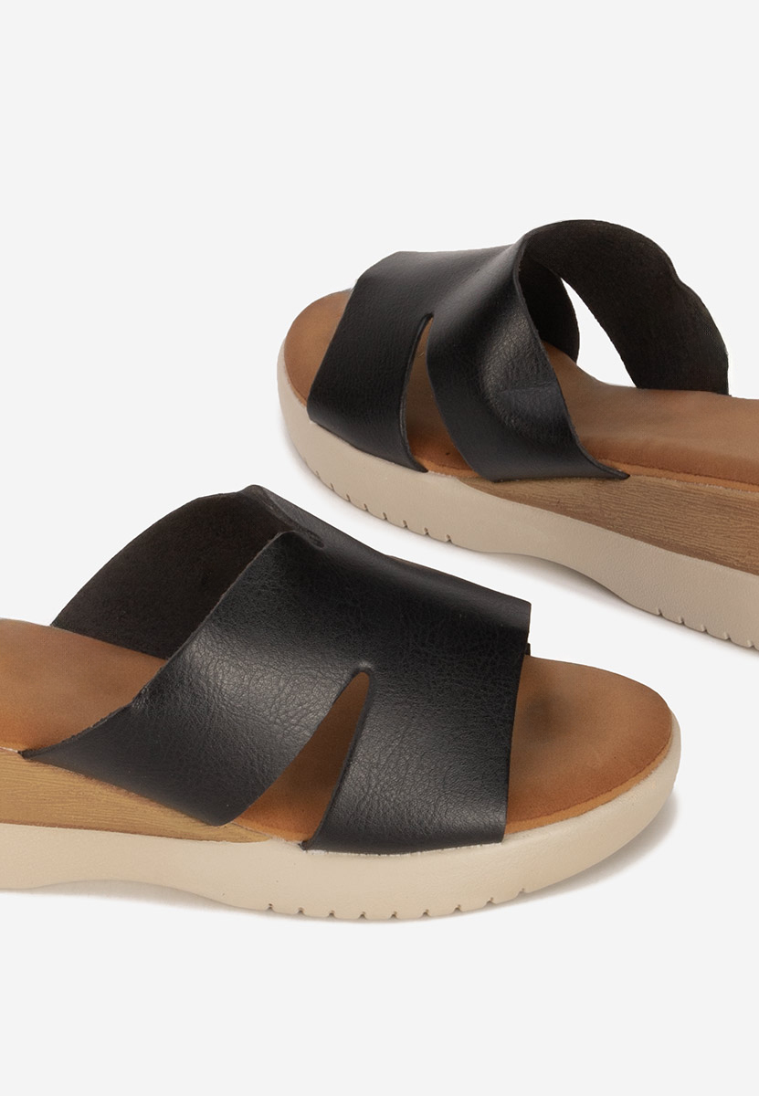 Ciabatte platform Miriay nero