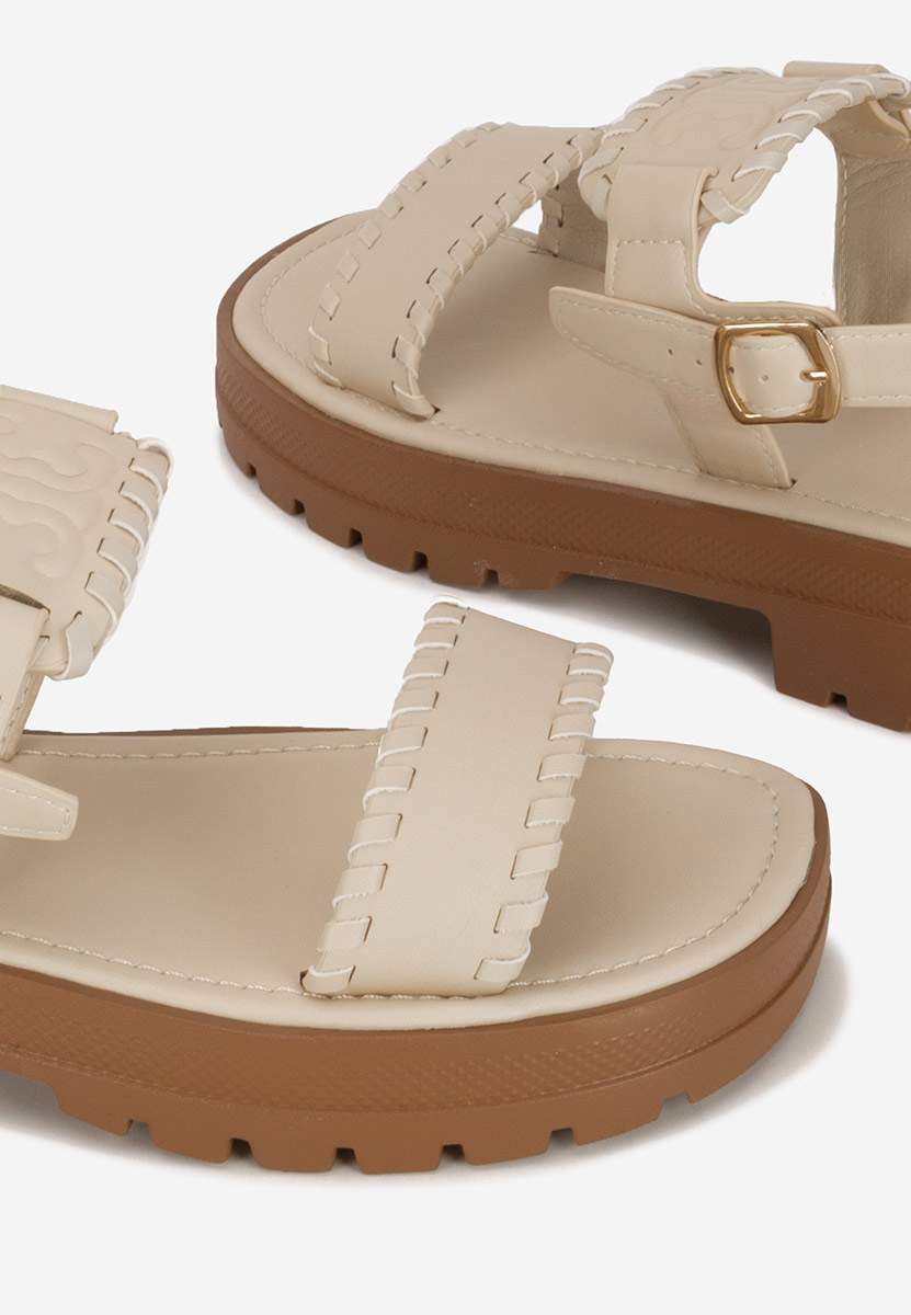 Sandali bassi donna Loryanna beige
