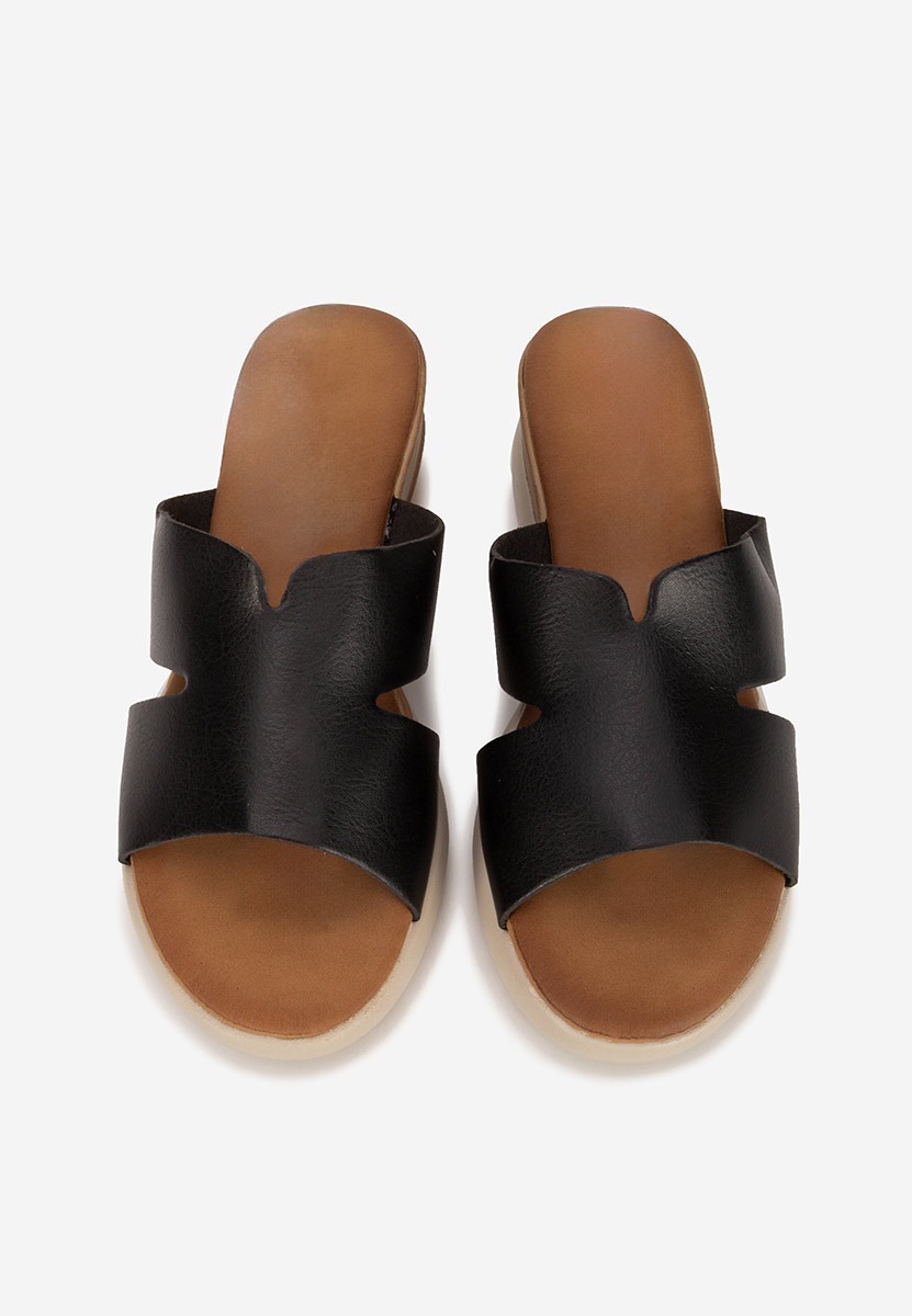 Ciabatte platform Miriay nero