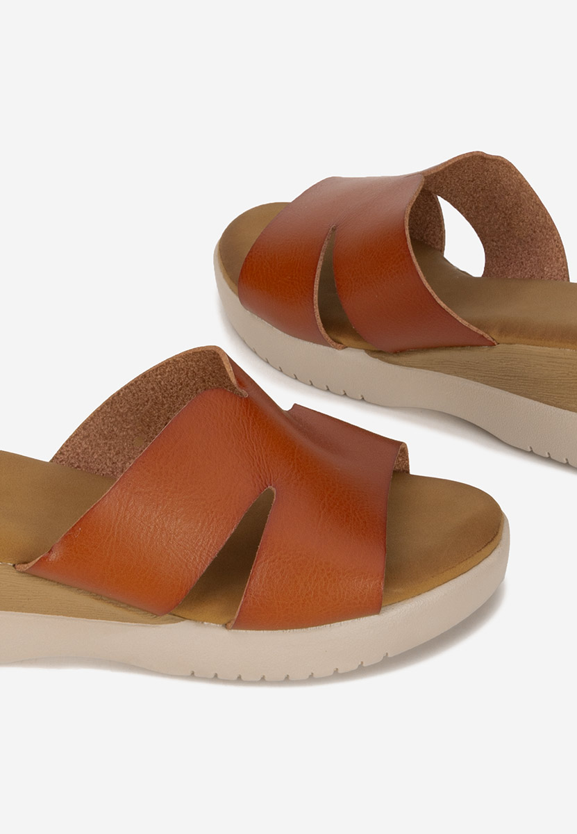 Ciabatte platform Miriay camel