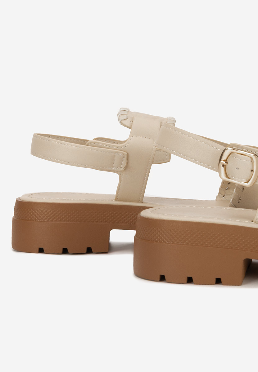Sandali bassi donna Loryanna beige