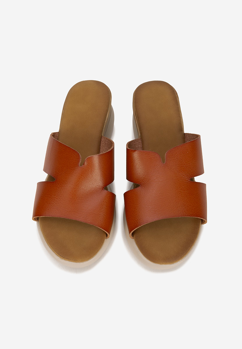 Ciabatte platform Miriay camel