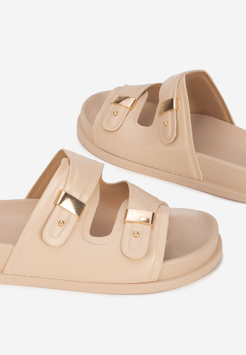 Ciabatte platform Carmenta beige