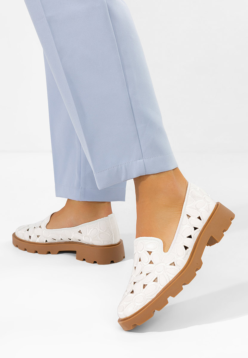 Scarpe basse donna Sorika bianchi