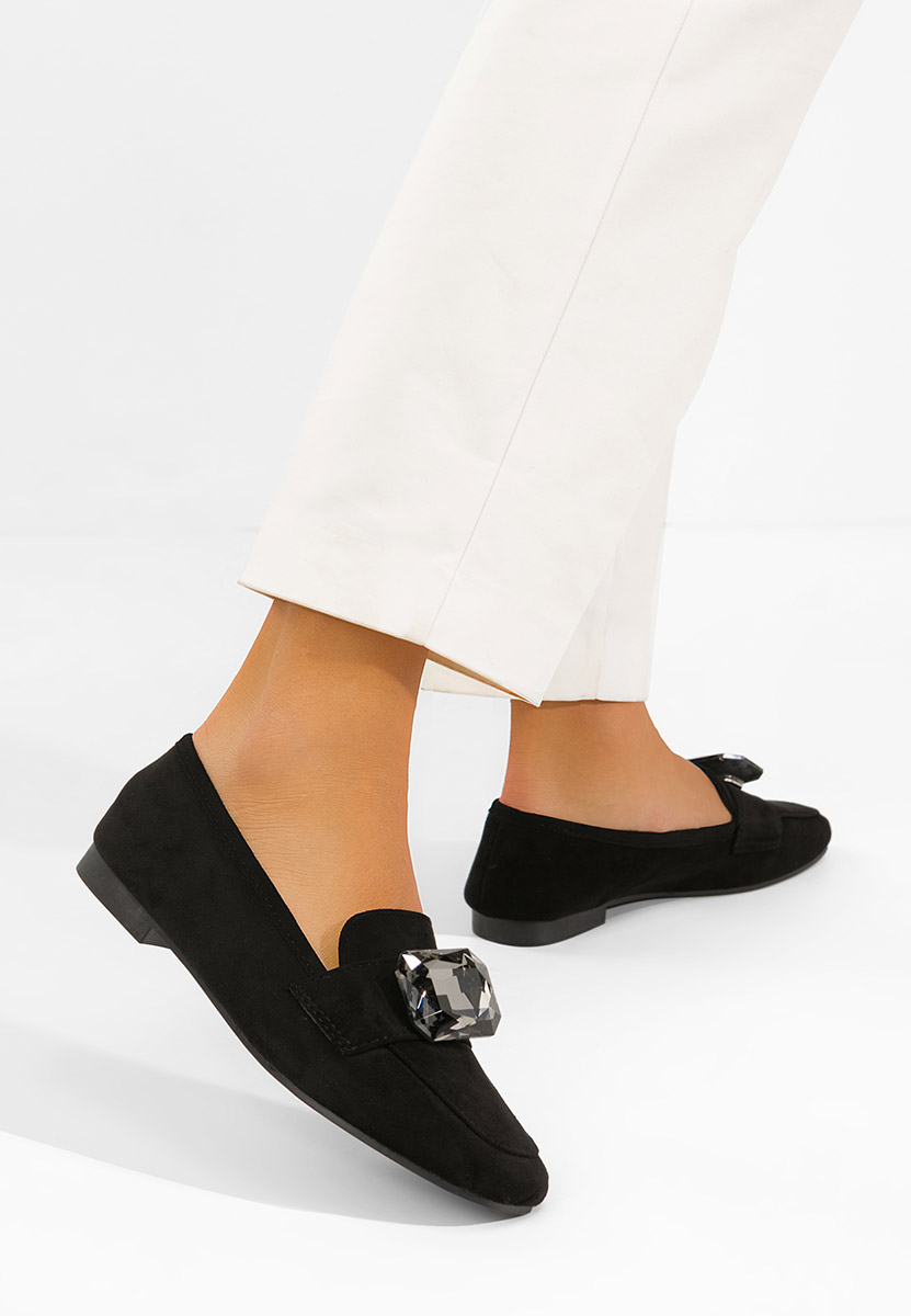 Mocassini donna pelle Olimia nero