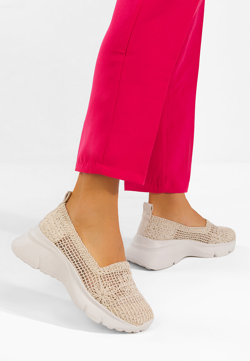 Mocassini da donna Offelia beige