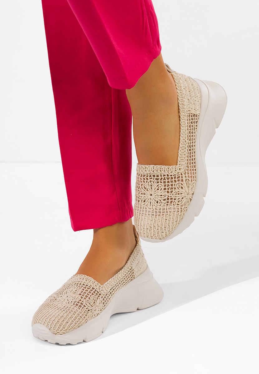 Mocassini da donna Offelia beige