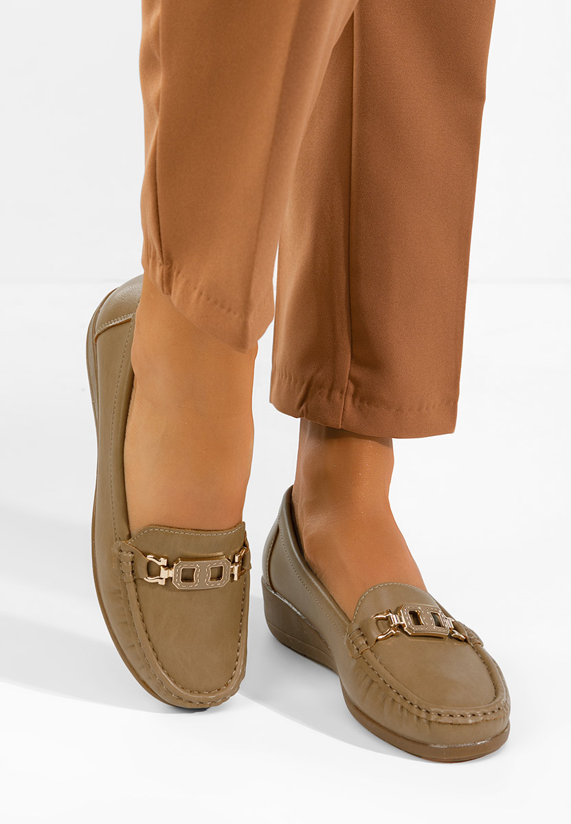 Mocassini da donna Varalia cachi