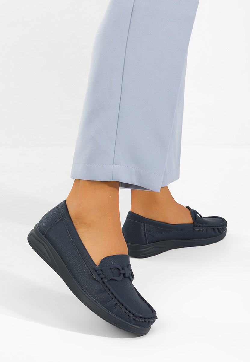 Mocassini da donna Cristiena blu marine