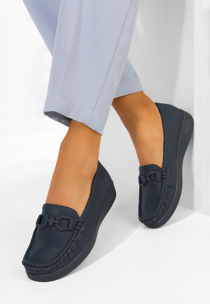 Mocassini da donna Cristiena blu marine