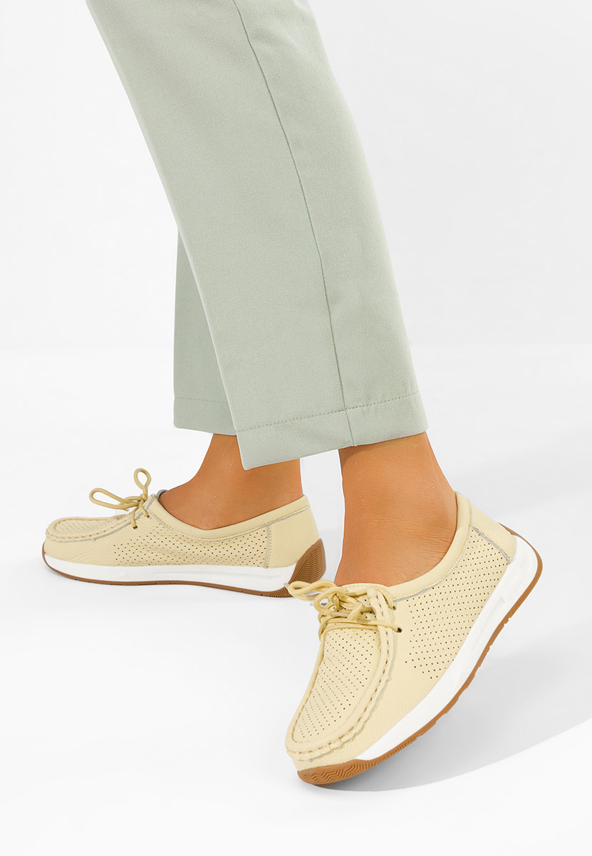 Mocassini da donna Kaliana gialli