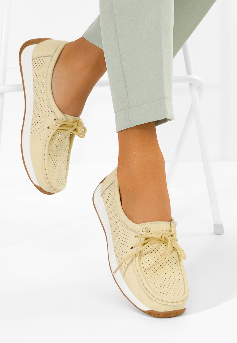 Mocassini da donna Kaliana gialli