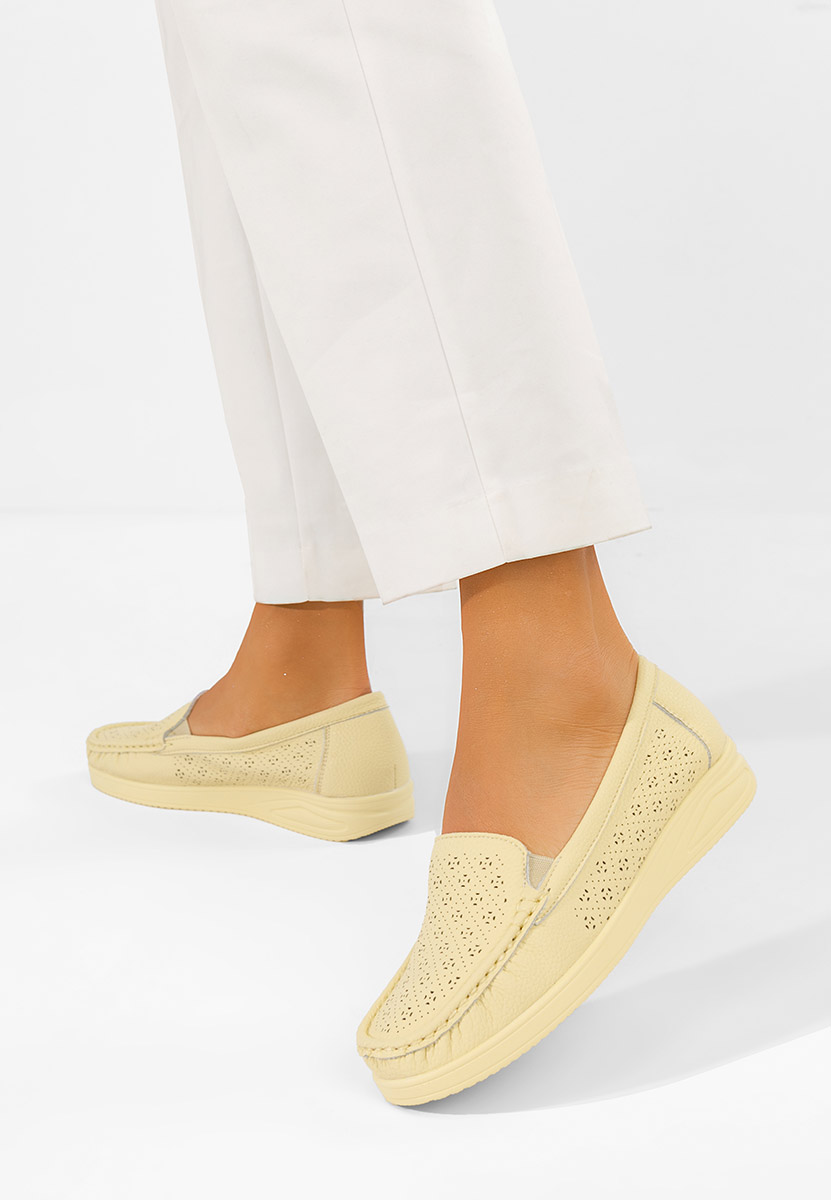 Mocassini da donna Valelia gialli
