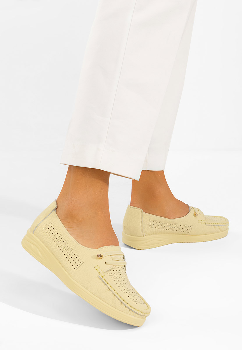 Mocassini da donna Samiera gialli