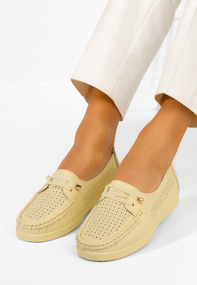 Mocassini da donna Samiera gialli
