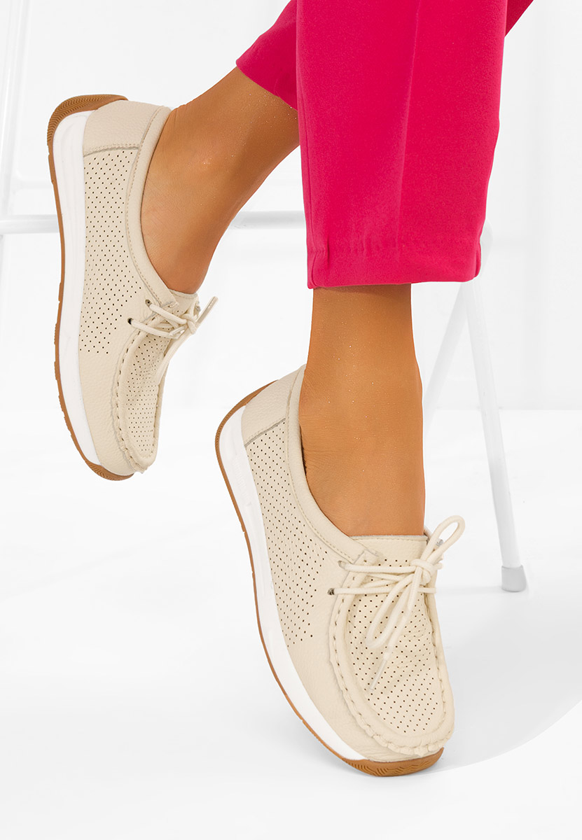 Mocassini da donna Kaliana V2 beige
