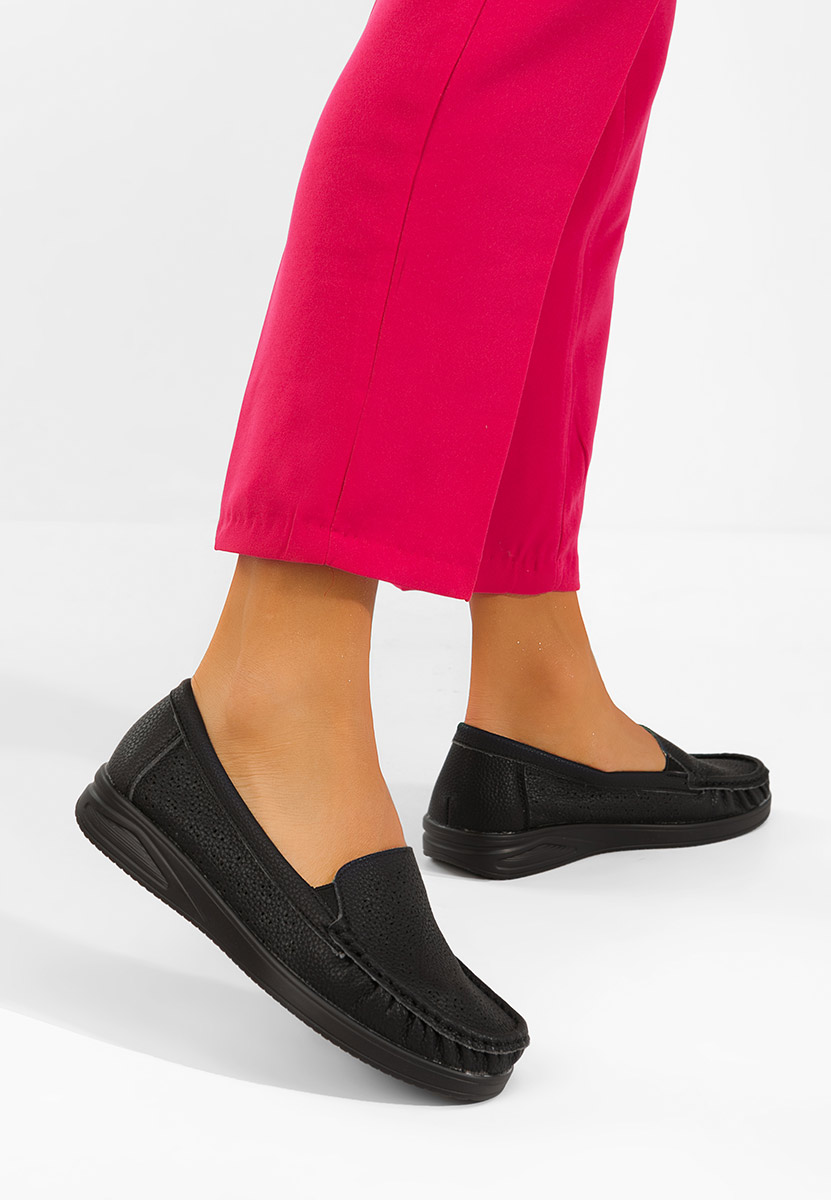 Mocassini da donna Valelia nero