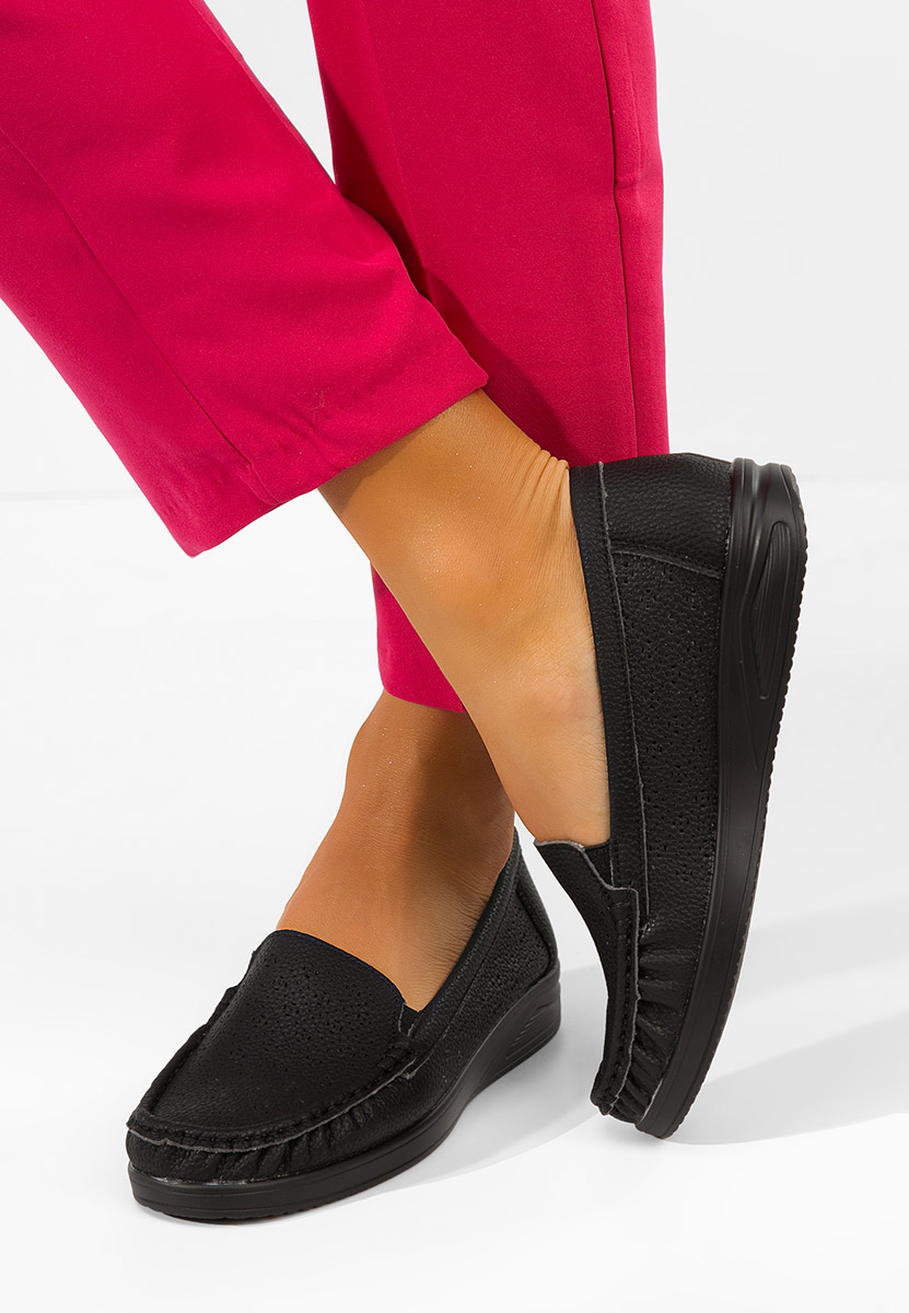 Mocassini da donna Valelia nero