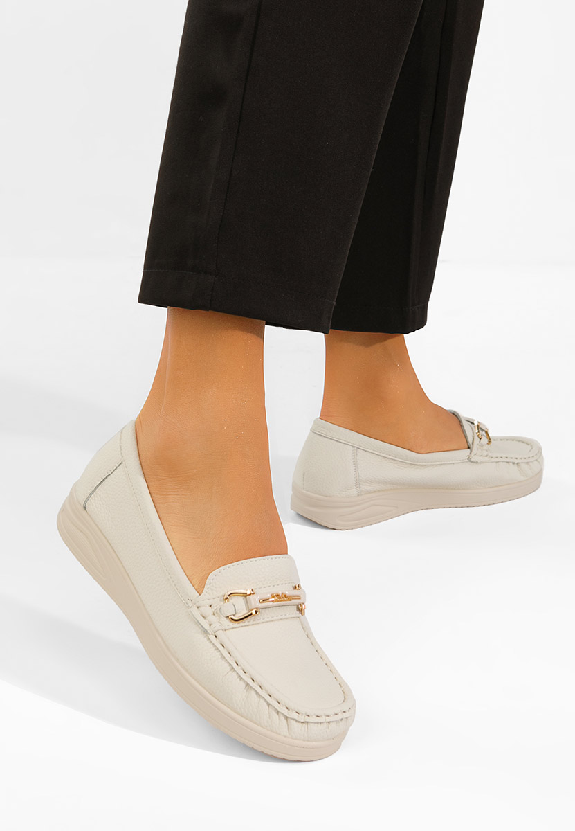 Mocassini da donna Odenia beige