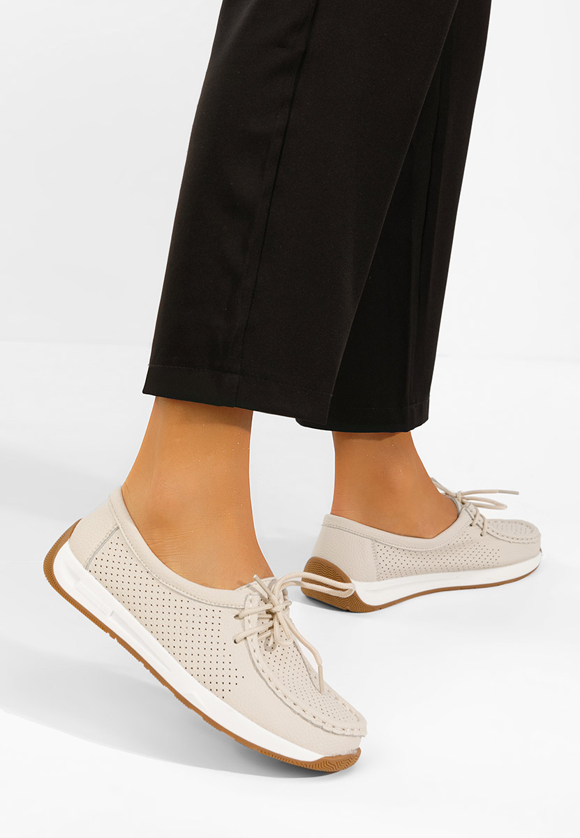 Mocassini da donna Kaliana beige