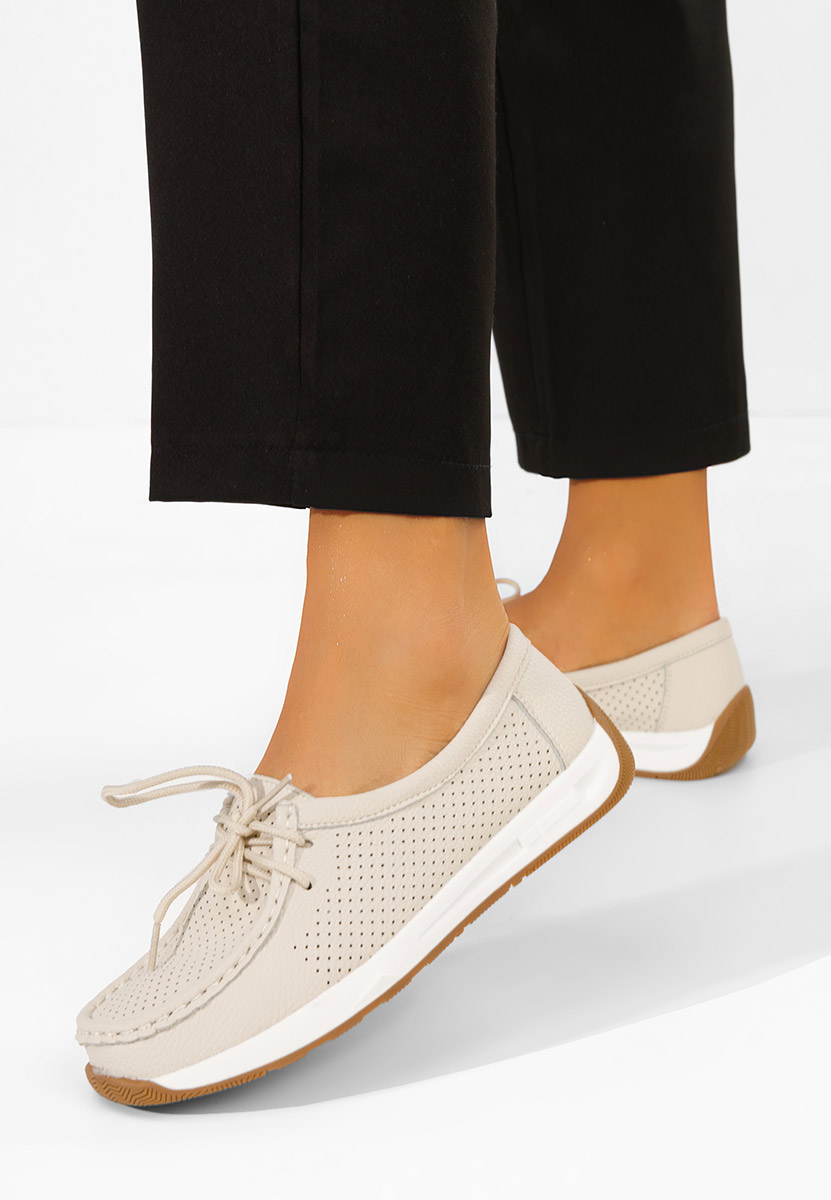 Mocassini da donna Kaliana beige