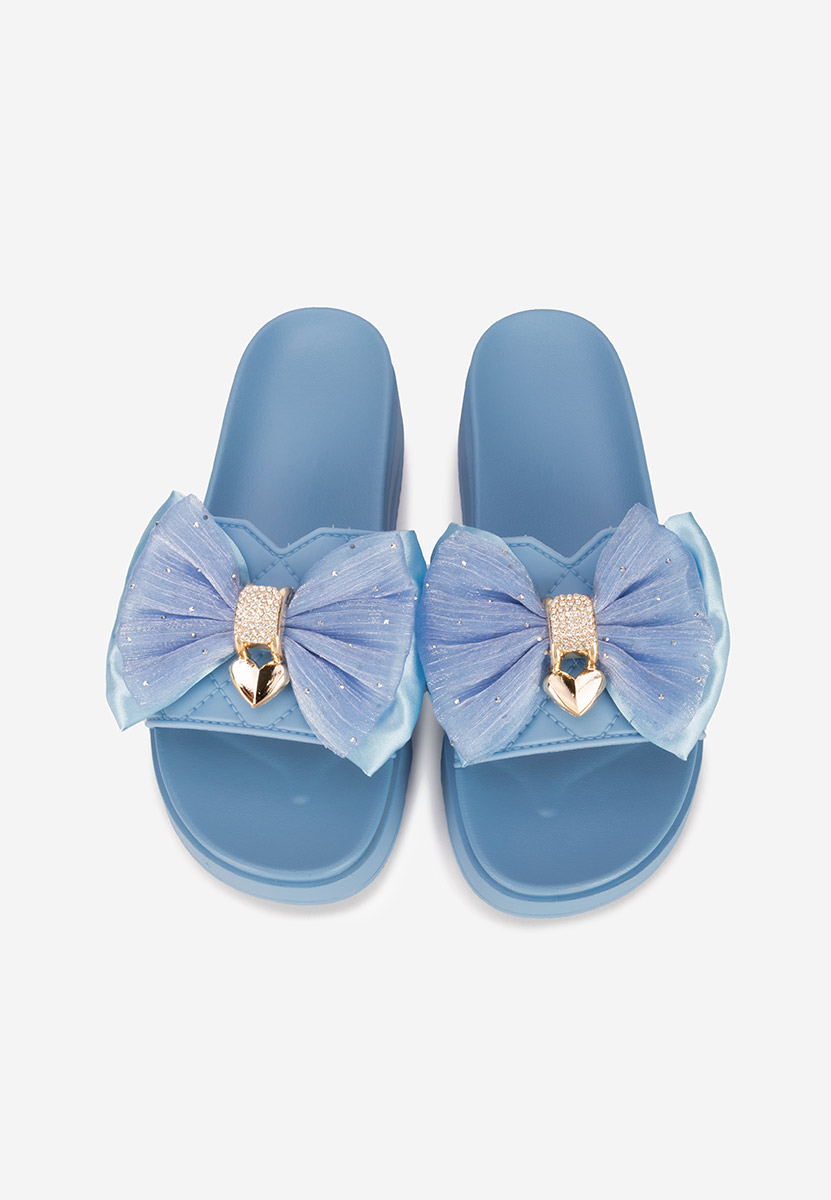 Ciabatte platform Karmelita blu